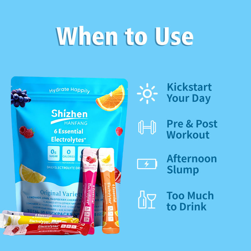 Electrolyte Powder Fruit Flavored Electrolyte Powder Magnesium Powder