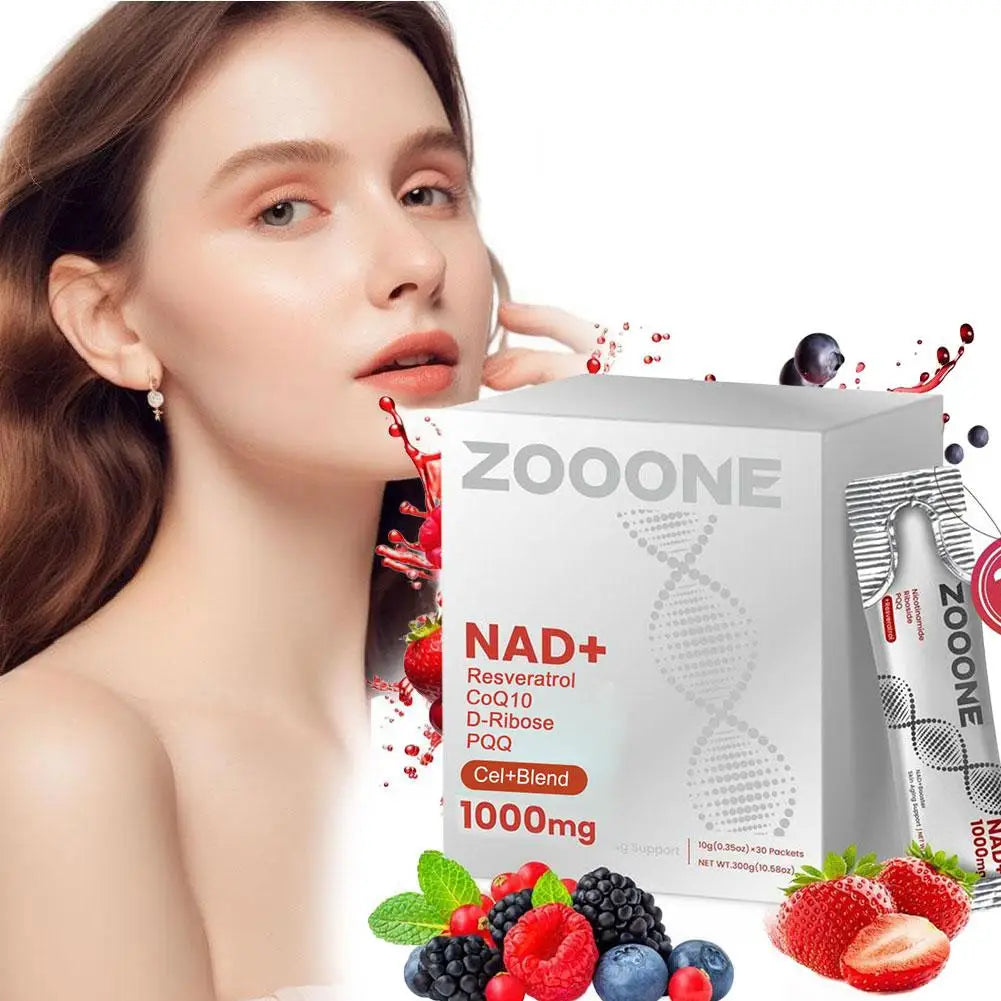 30pcs NAD+ Berry Flavor Supplement Nicotinamide Riboside PQQ For Energy Anti-Aging Lighten Skin Tone Boost NAD+