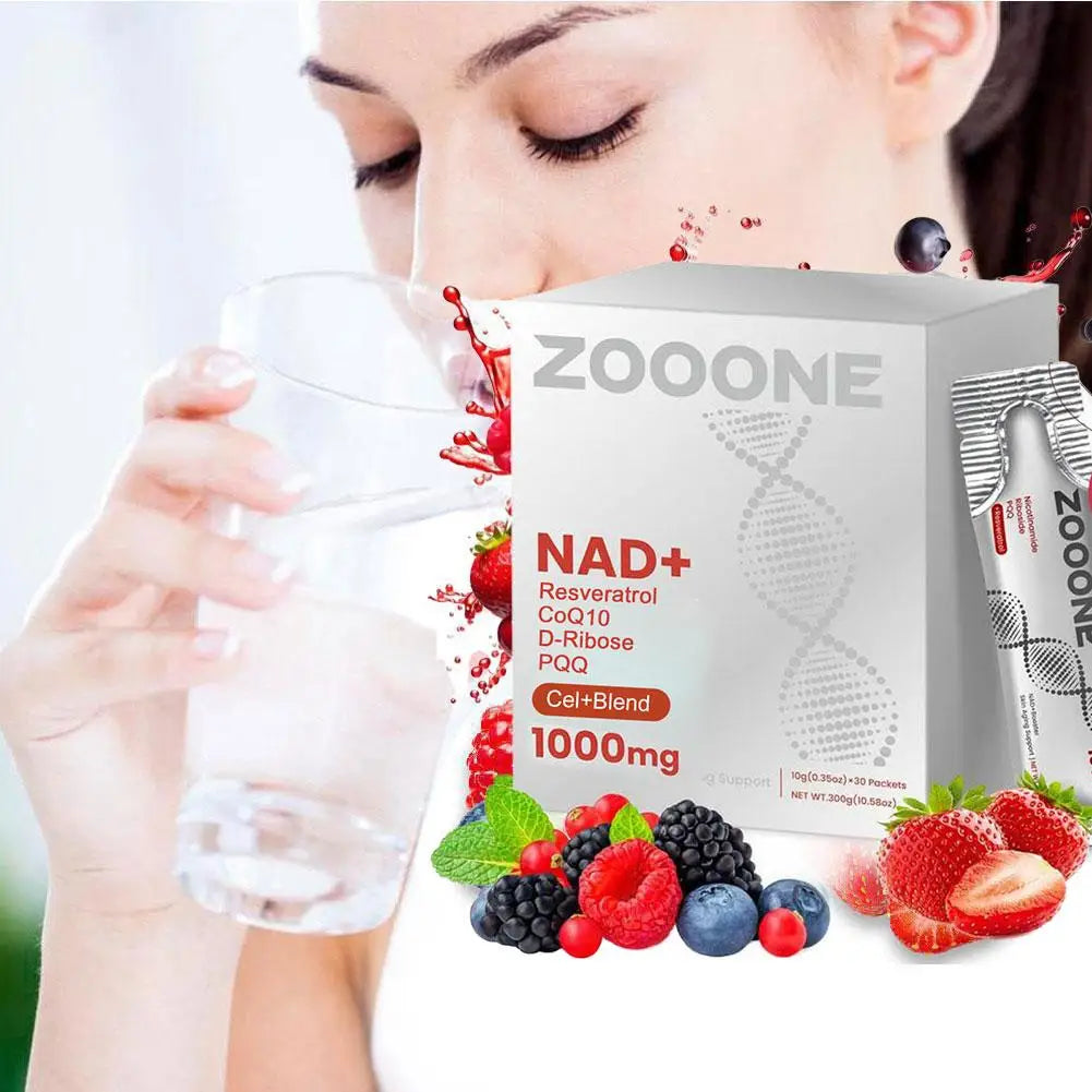 30pcs NAD+ Berry Flavor Supplement Nicotinamide Riboside PQQ For Energy Anti-Aging Lighten Skin Tone Boost NAD+