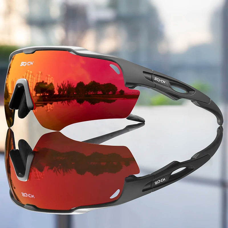 SCVCN Cycling Glasses Man Cycling Sunglasses UV400 Bicycle Eyewear MTB Outdoor Woman Camping Golf Goggles Sports Bike Glasses