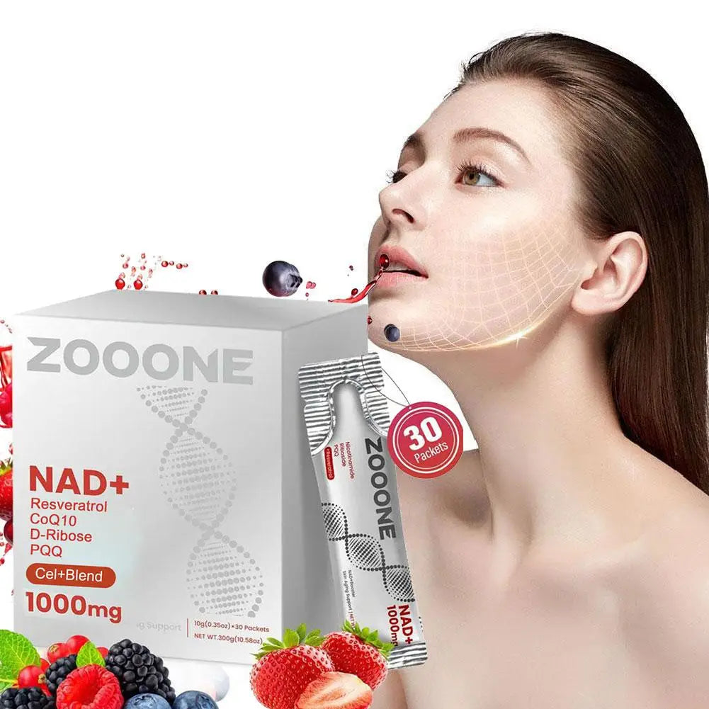 30pcs NAD+ Berry Flavor Supplement Nicotinamide Riboside PQQ For Energy Anti-Aging Lighten Skin Tone Boost NAD+