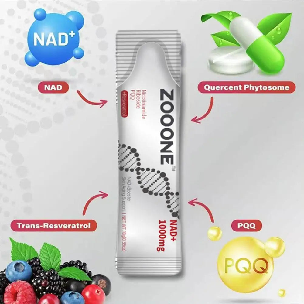 30pcs NAD+ Berry Flavor Supplement Nicotinamide Riboside PQQ For Energy Anti-Aging Lighten Skin Tone Boost NAD+