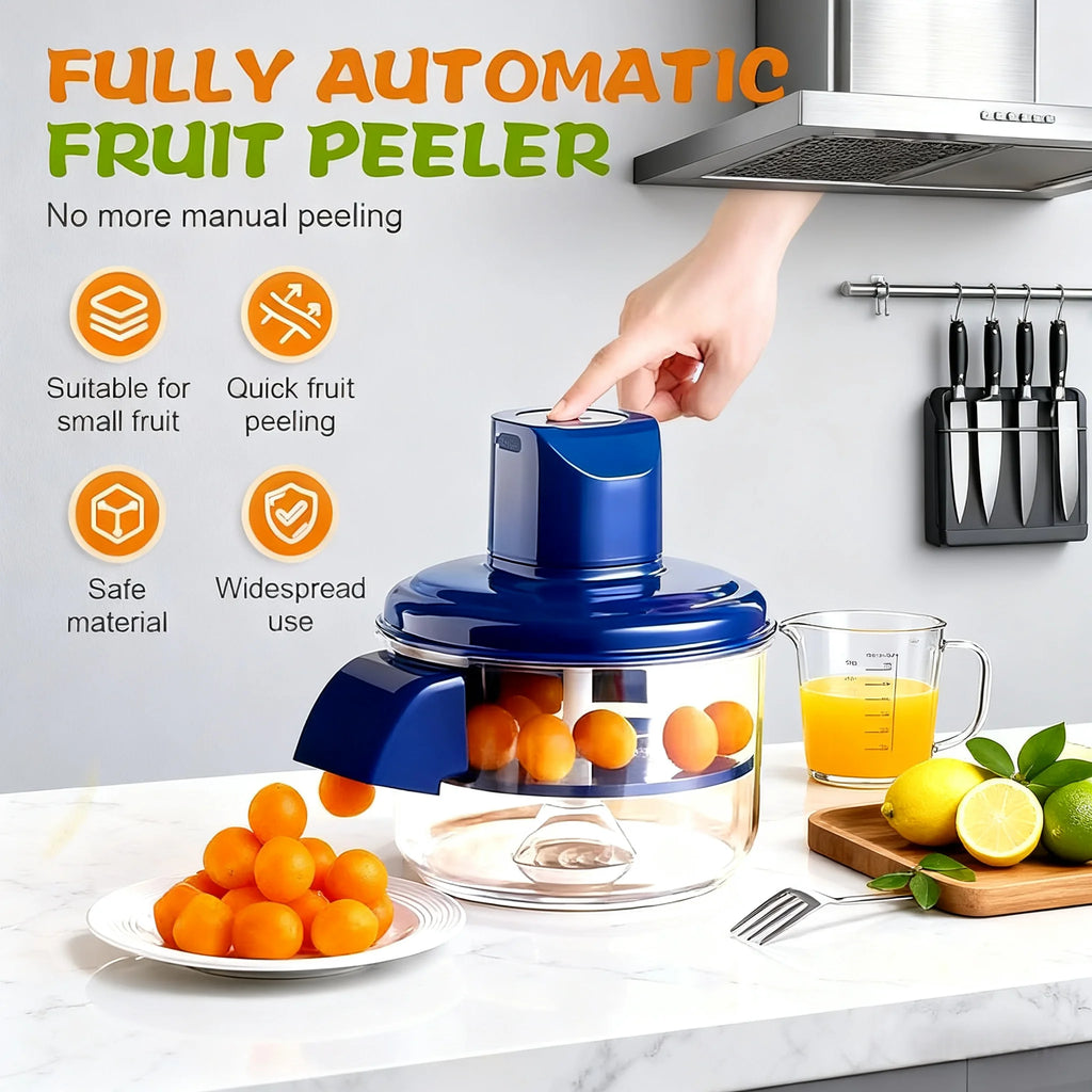 Upgrade 2-in-1 Automatic Grape Peeler Machine, Electric Garlic and Cherry Tomato Peeler, Cordless Fruit Skin Remover for Small P