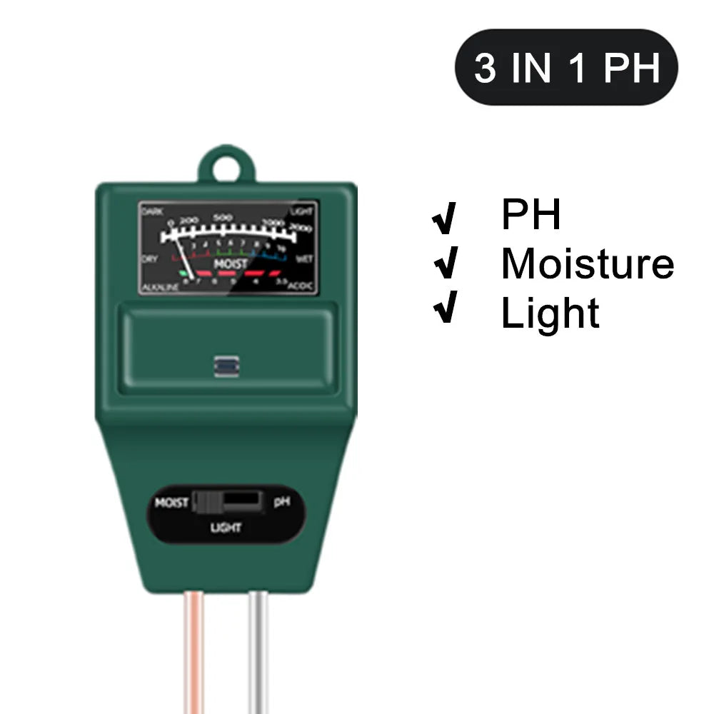 Soil Ph Meter Tester EC Meter for Soil PH TDS CF Sunlight Moisture Humidity Garden Temp Soil moisture Sensor Gauge Optional