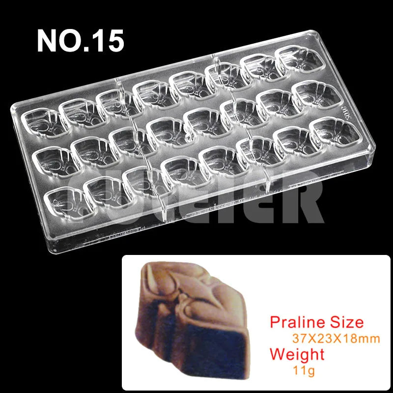 Polycarbonate Chocolate Mold Baking Confectionery Tools For Cake Decoration Pastry Baking Chocolate Candy Mold Bakeware Pan