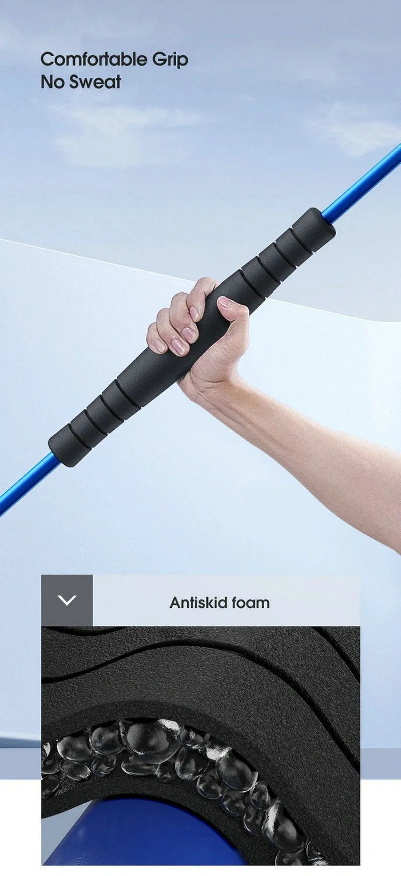 Multi-Function Training Stick Lose Weight Muscle Training Tremor Rod Gym Fitness Exercise Equipment Detachable Elastic Rod Stick