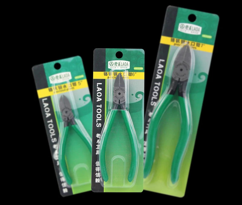 LAOA CR-V Plastic Pliers 4.5/5/6/7inch Jewelry Electrical Wire Cable Cutters Cutting Side Snips Hand Tools Electrician Tools