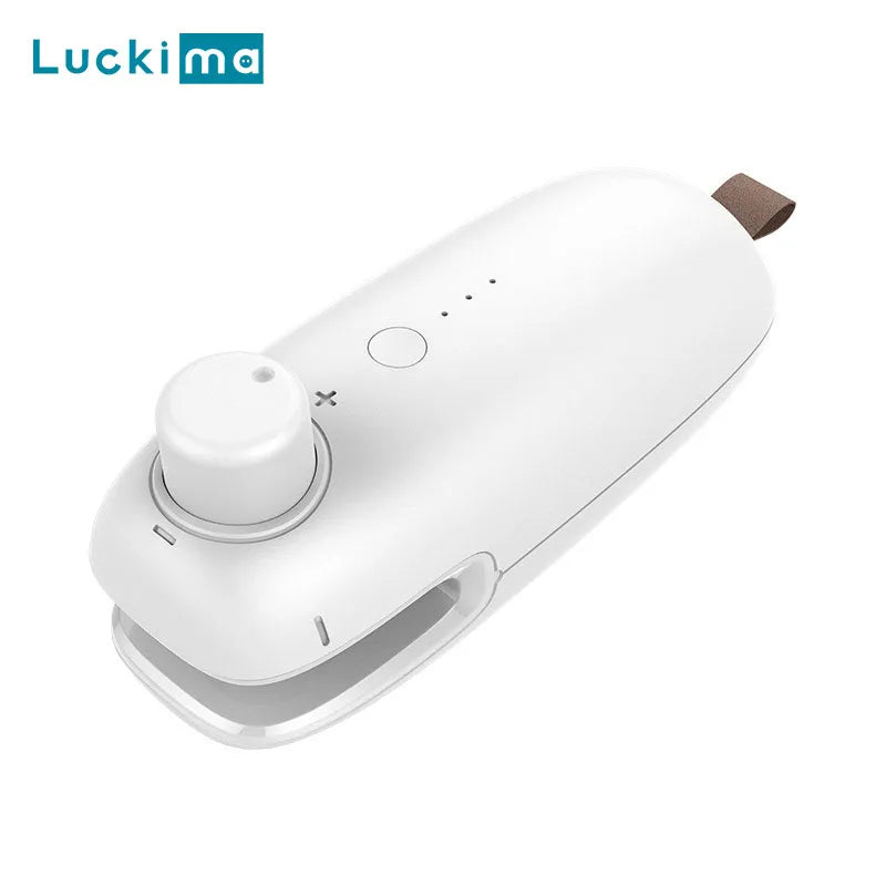 Portable Mini Food Bag Sealer USB Rechargeable Handheld Package Heat Sealing Machine Resealer for Snack Bag Storage Kitchen Tool