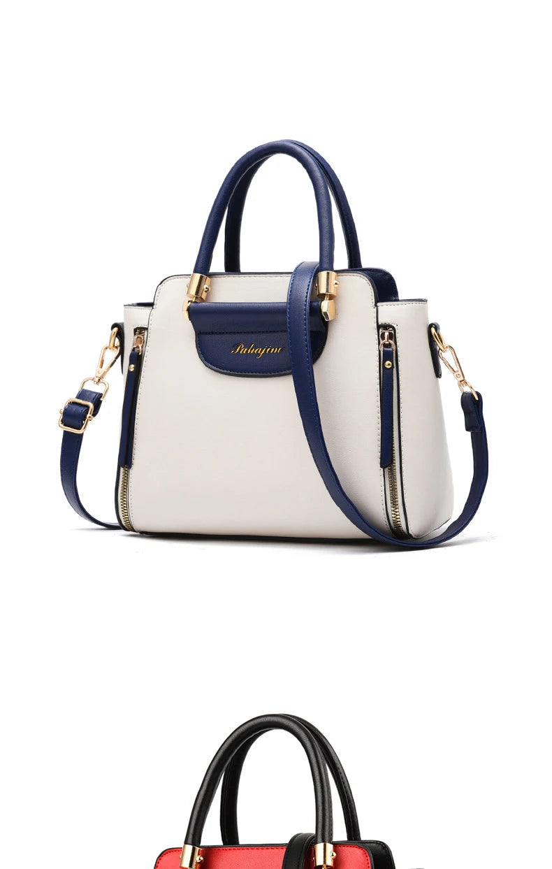 Women's bag 2025 new fashion women's bags hit color hand-held  bag Europeand the United States all-match shoulder messenger bag
