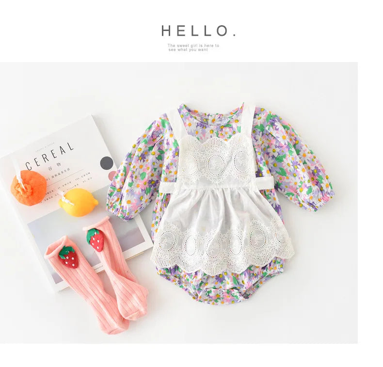 2pcs Baby Girls Clothing 0-4 Years Sister Outfit Set - Gingham Romper/Dress with Blouse Matching Clothes for Siblings