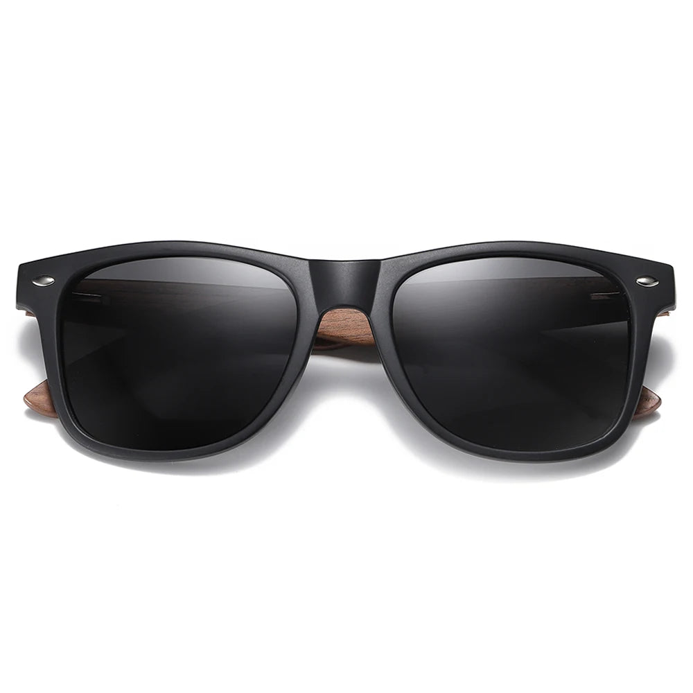 GM Brand Walnut Wooden Polarized Men's Sunglasses Square Frame Sun glasses Women Sun glasses Male Oculos de sol Masculino S7061h