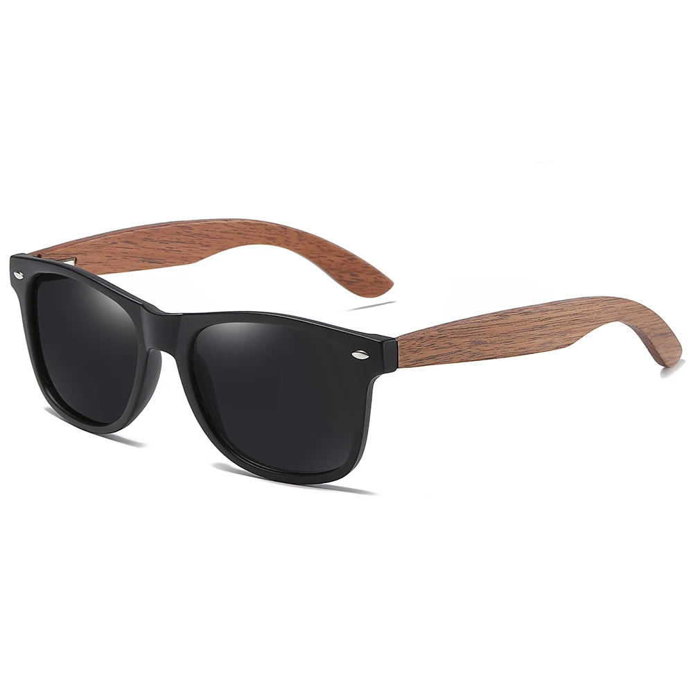 GM Brand Walnut Wooden Polarized Men's Sunglasses Square Frame Sun glasses Women Sun glasses Male Oculos de sol Masculino S7061h