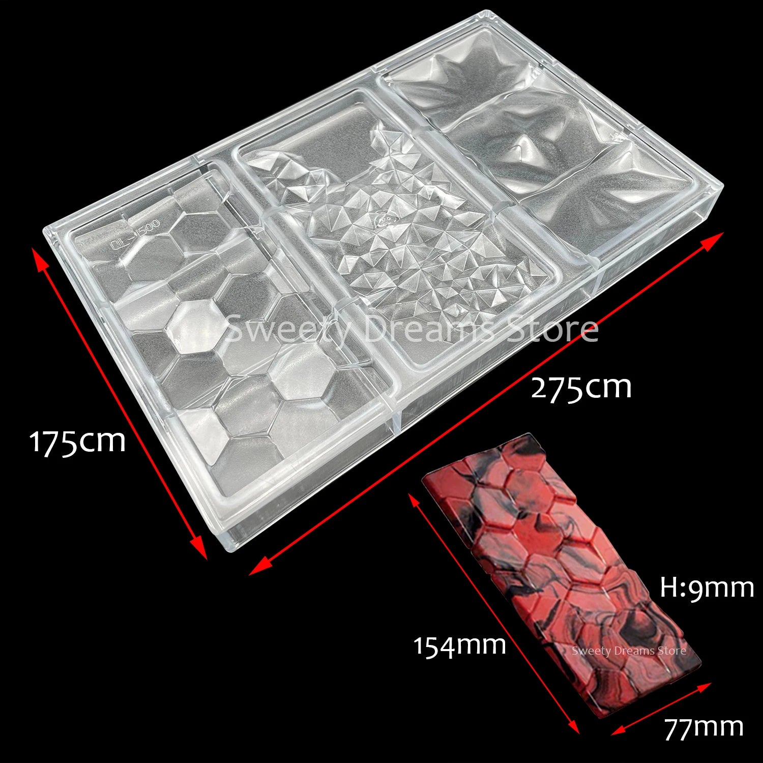 Polycarbonate Chocolate Mold Baking Confectionery Tools For Cake Decoration Pastry Baking Chocolate Candy Mold Bakeware Pan