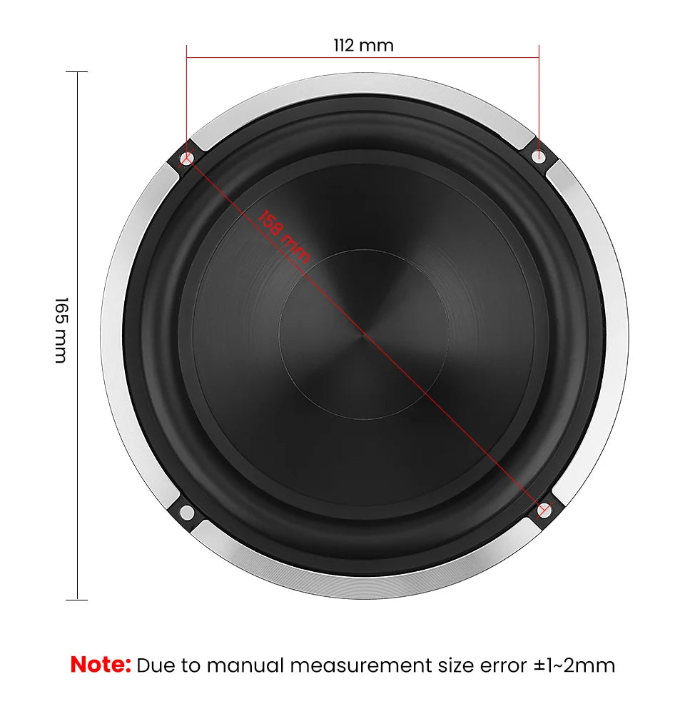 AIYIMA 1Pcs 6.5 Inch 4 Ohm 50W Woofer Speaker 6.5" Audio HiFi Home Theater KTV Music Speaker Aluminum Ceramic Bass Loudspeaker