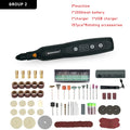 Cordless Electric Drill Grinder Rechargeable Removable Battery Engraving Woodworking LED 5 Speed Rotary Tool Dremel Engraver