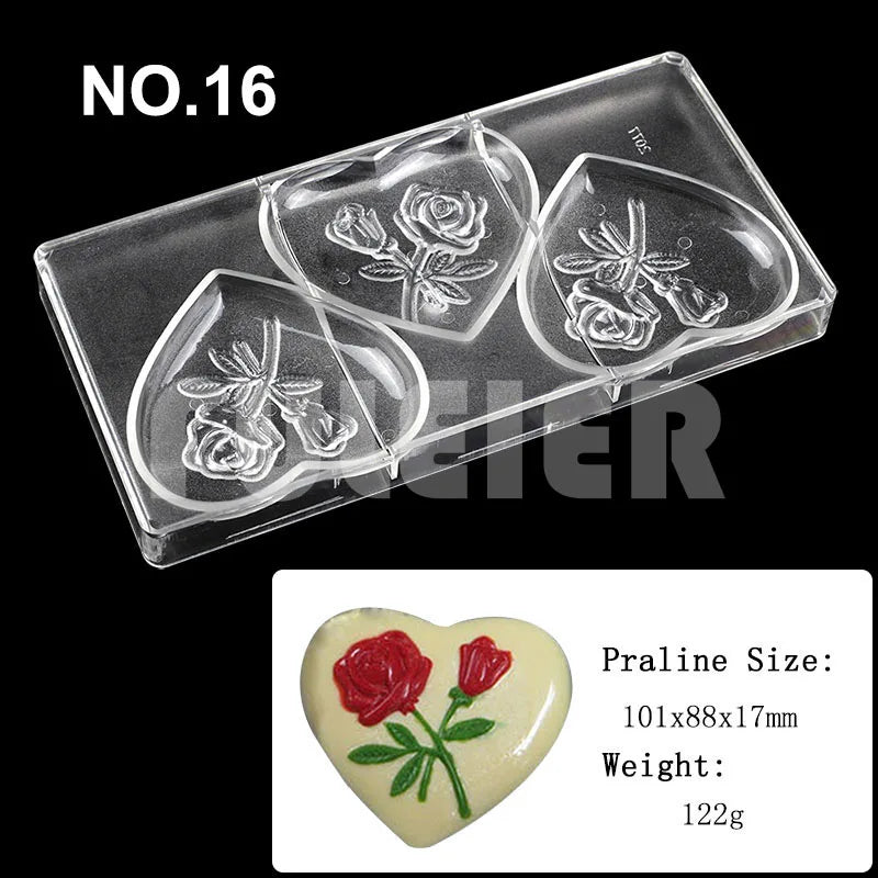 Polycarbonate Chocolate Mold Baking Confectionery Tools For Cake Decoration Pastry Baking Chocolate Candy Mold Bakeware Pan