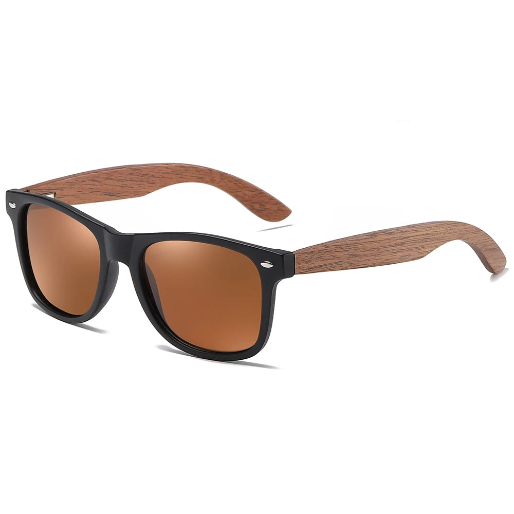 GM Brand Walnut Wooden Polarized Men's Sunglasses Square Frame Sun glasses Women Sun glasses Male Oculos de sol Masculino S7061h