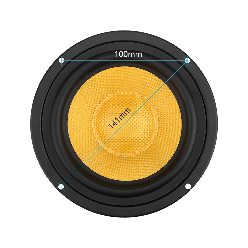 AIYIMA 1Pcs 5.25 Inch Audio Speaker 4 8 Ohm 100W Mid Bass Speaker Column Woofer Fiberglass Cone Home Theater For Bookshelf DIY