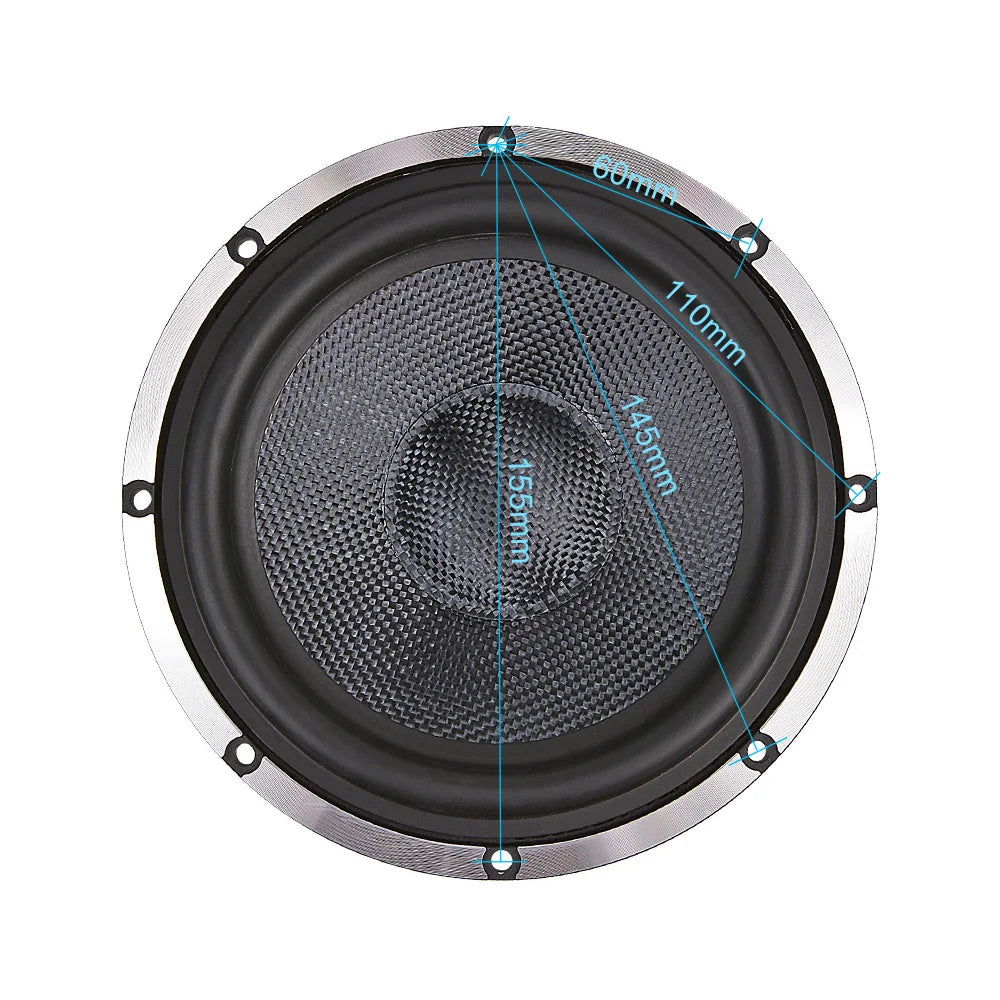 AIYIMA 6.5 Inch Car Horn Audio Midrange Bass Speakers 4 8 Ohm 80 W Woofer Home Theater Aluminum Basin Frame Loudspeaker