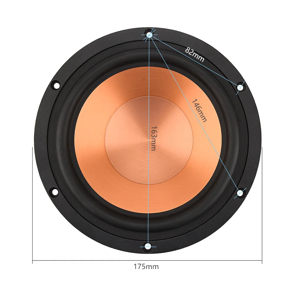 AIYIMA Audio 6.5 inch 4 8 Ohm 100W Midrange Bass Woofer Speaker  Aluminum Ceramic HIFI Bookself Loudspeaker DIY Home Theater 1PC