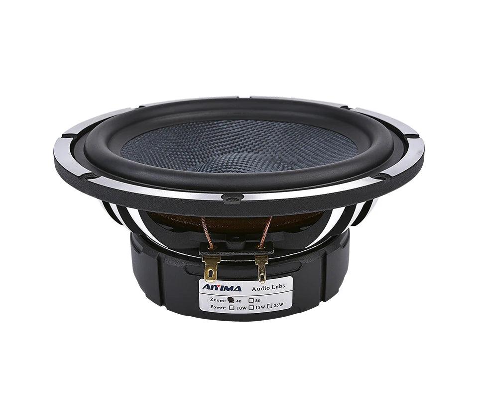 AIYIMA 6.5 Inch Car Horn Audio Midrange Bass Speakers 4 8 Ohm 80 W Woofer Home Theater Aluminum Basin Frame Loudspeaker