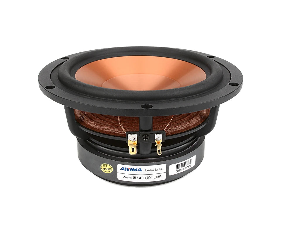 AIYIMA Audio 6.5 inch 4 8 Ohm 100W Midrange Bass Woofer Speaker  Aluminum Ceramic HIFI Bookself Loudspeaker DIY Home Theater 1PC