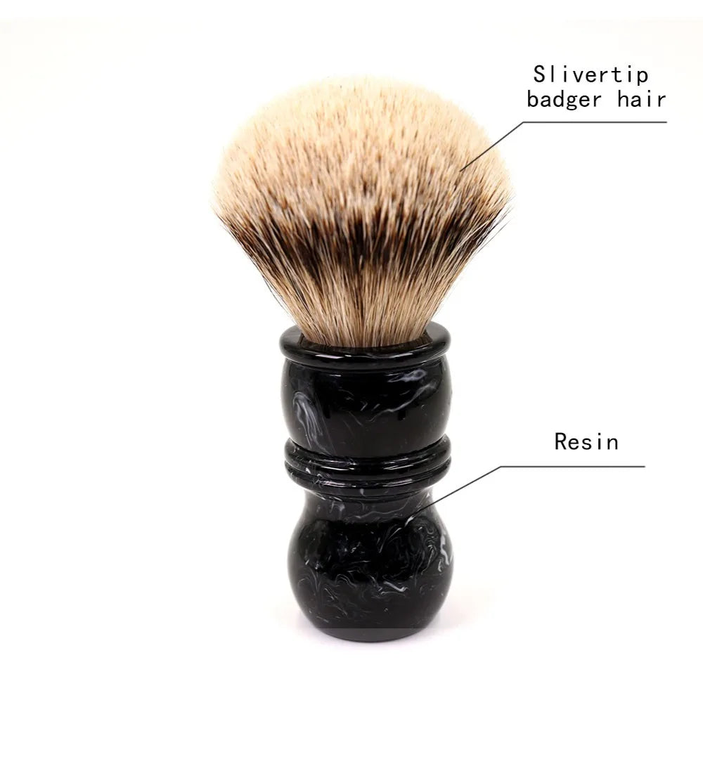 Yaqi 24MM Mens Shaving Brush Silvertip Badger Hair Facial Beard Cleaning Appliance Shave Tool