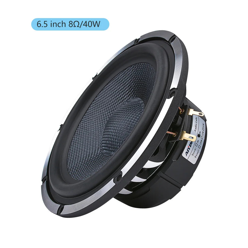 AIYIMA 6.5 Inch Car Horn Audio Midrange Bass Speakers 4 8 Ohm 80 W Woofer Home Theater Aluminum Basin Frame Loudspeaker
