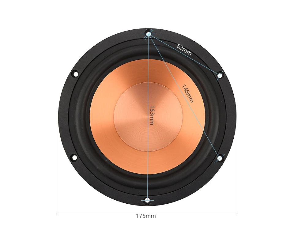 AIYIMA Audio 6.5 inch 4 8 Ohm 100W Midrange Bass Woofer Speaker  Aluminum Ceramic HIFI Bookself Loudspeaker DIY Home Theater 1PC