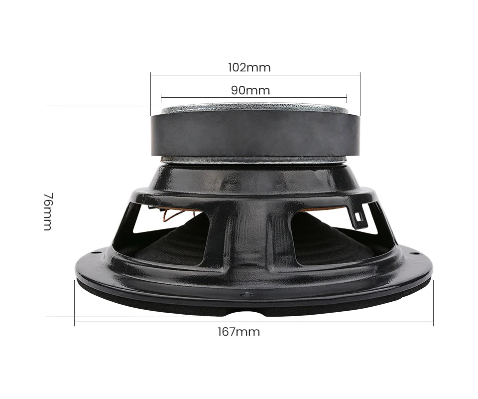 AIYIMA 1Pcs 6.5 Inch Audio Sound Speaker Woofer Music Loudspeaker 4 8 Ohm 100 W Bass Speakers DIY For Home Theater Sound System