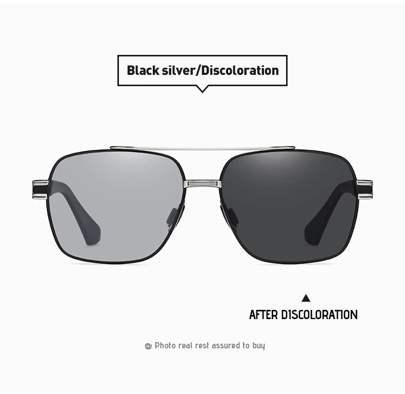 LIOUMO Top Quality Men's Sunglasses Polarized Photochromic Driving Glasses Women Fashion Chameleon Goggles Anti-Glare zonnebril