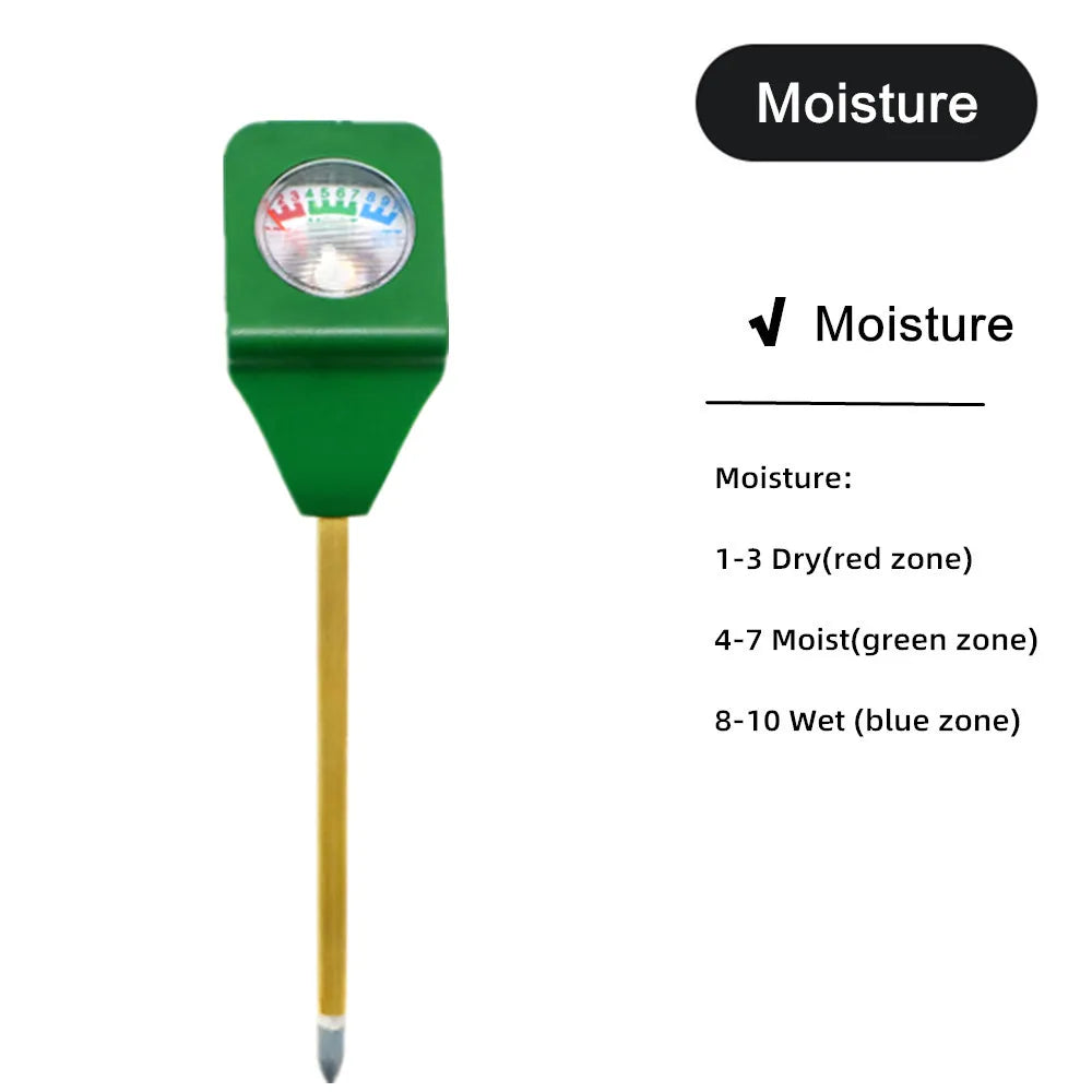 Soil Ph Meter Tester EC Meter for Soil PH TDS CF Sunlight Moisture Humidity Garden Temp Soil moisture Sensor Gauge Optional