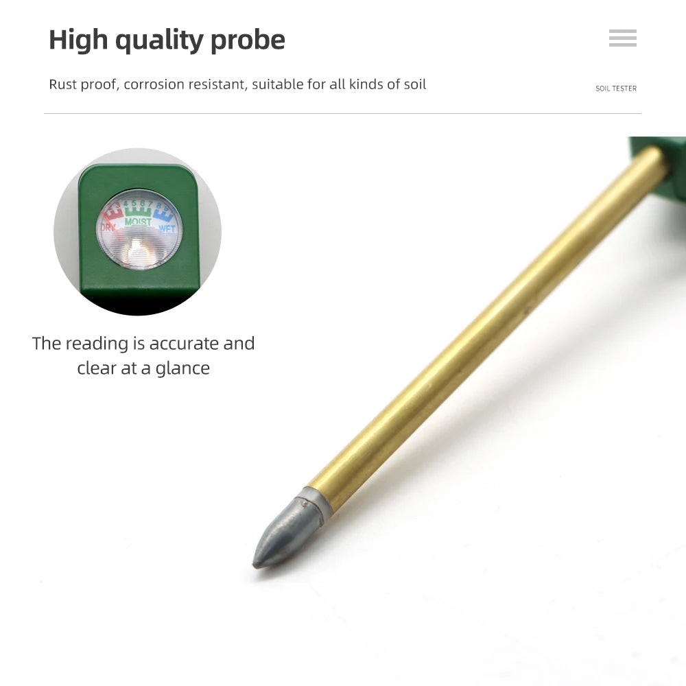 Soil Ph Meter Tester EC Meter for Soil PH TDS CF Sunlight Moisture Humidity Garden Temp Soil moisture Sensor Gauge Optional