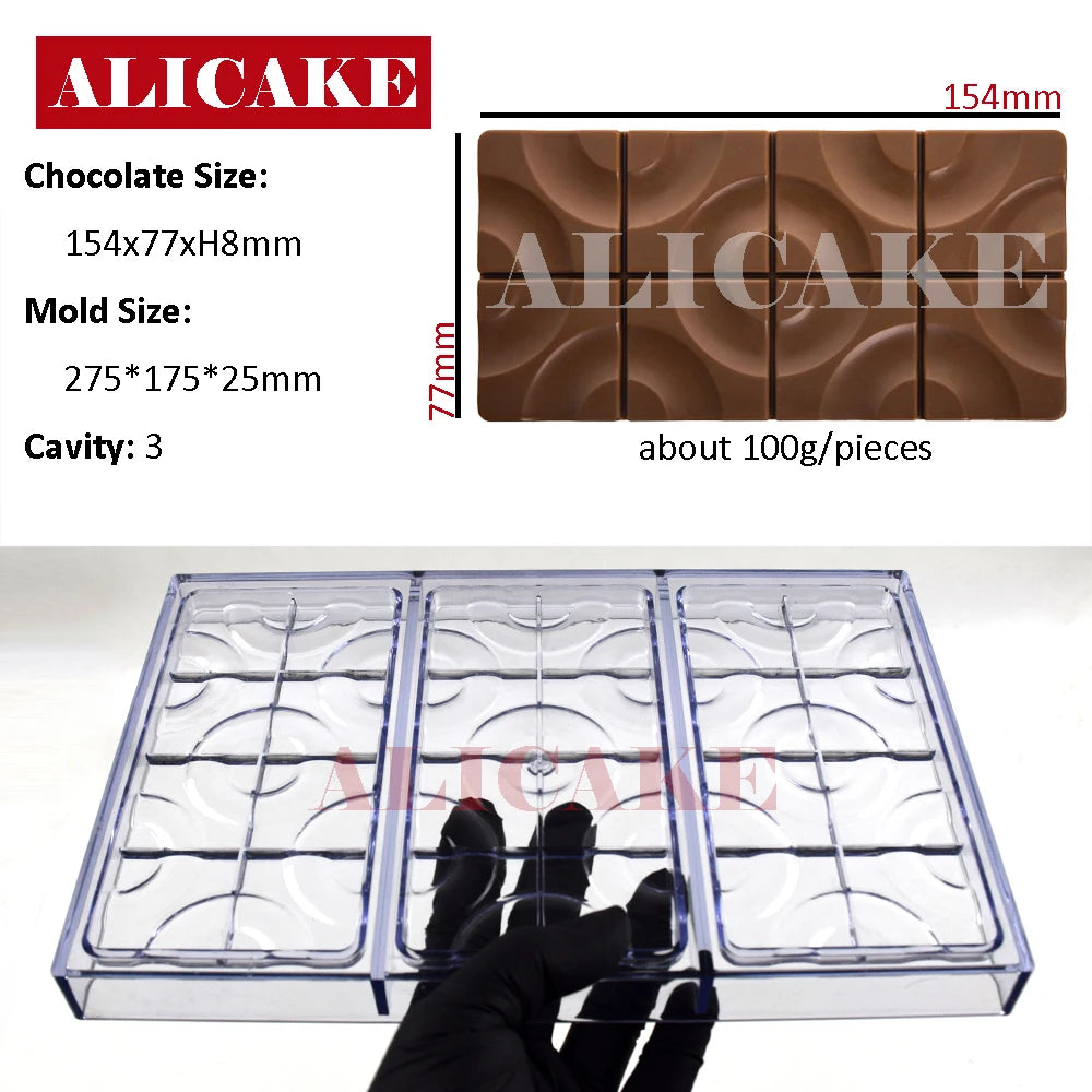 Chocolate Bar Mold Baking Pastry Tools For Baker Polycarbonate Chocolates Bar Bonbons Molds Baking Pastry Confectionery Mould