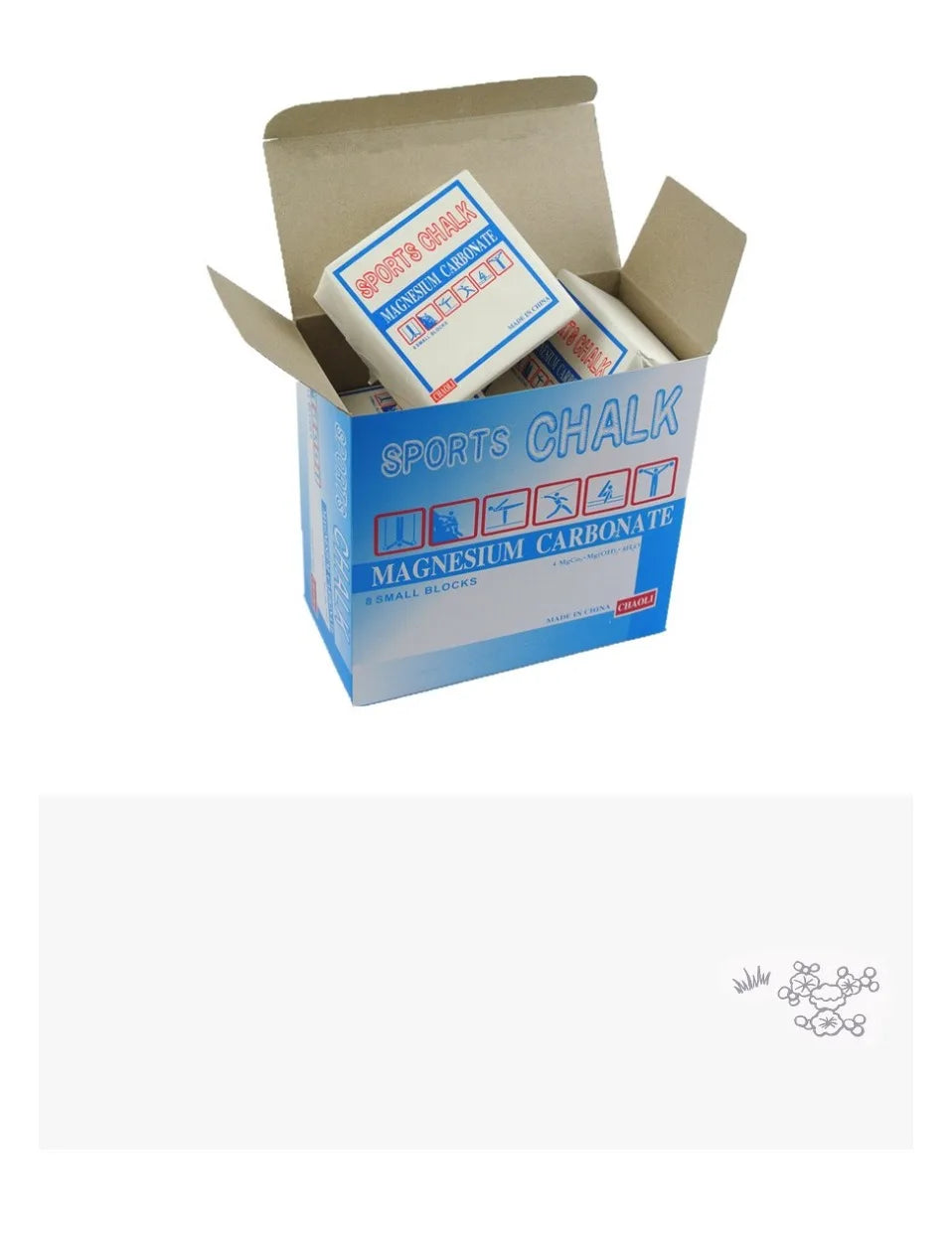 Non-Slip Magnesium Blocks for Rhythmic Gymnastics, Weightlifting Sports Brick, Climbing and Fitness Training, 2 PCs, 4 PCs, 8PCs
