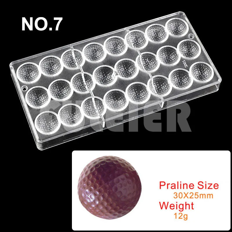 Polycarbonate Chocolate Mold Baking Confectionery Tools For Cake Decoration Pastry Baking Chocolate Candy Mold Bakeware Pan