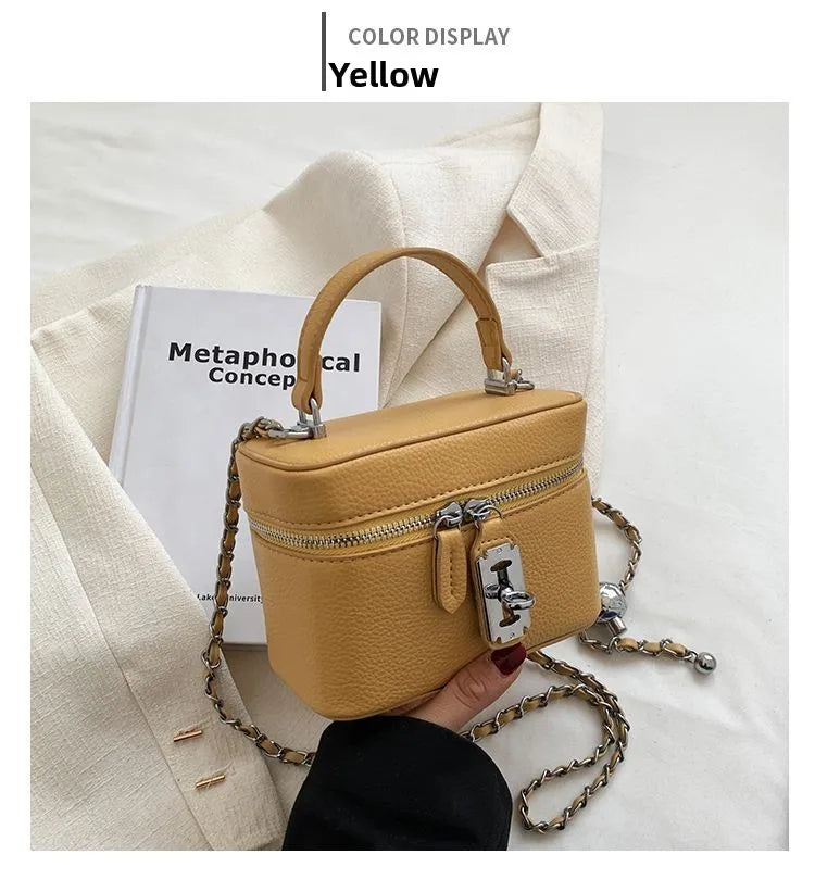 Fashionable Chain Strap  Square Bag for Women Summer New Style Handbag High Quality Crossbody Bag Stylish Trendy Small Bag