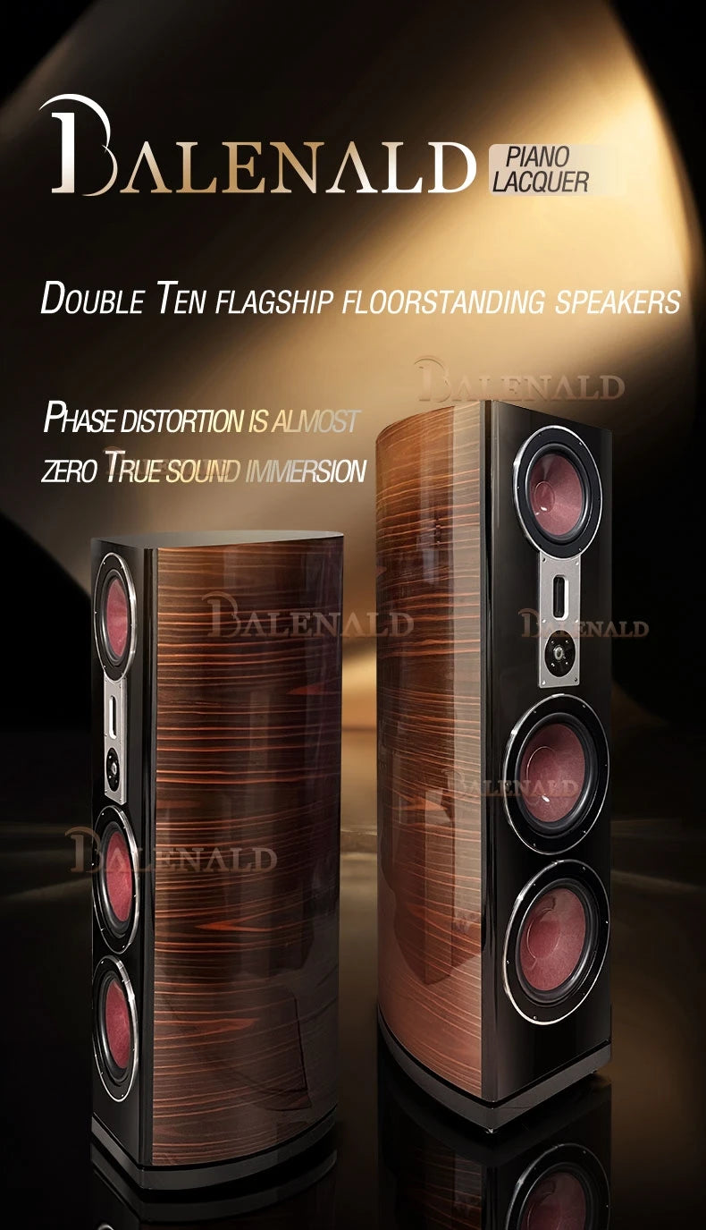 Balenald home theater system 298 floor-standing speaker hifi fever audio three-way dual 10-inch bass home speaker