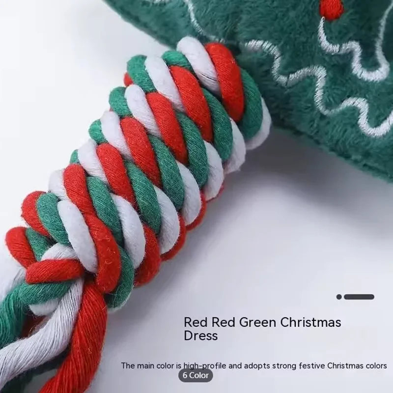Cotton Double Knot Dog Rope Toy Chew Toy Teething Stick For Puppy Small Medium Dogs Interactive Self Entertaining Pet Play Toy
