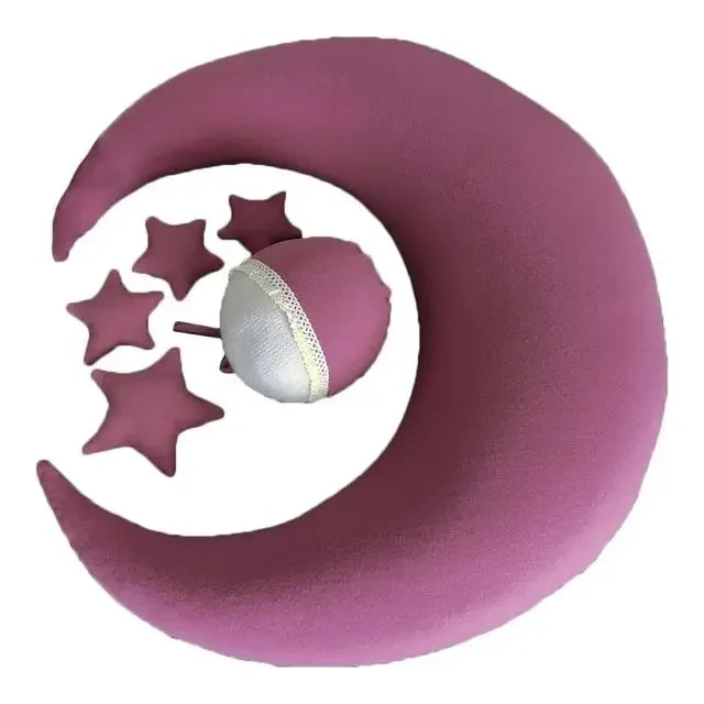 Baby Photography Props Newborn Posing Pillow Cute Baby Hat Colorful Beans Moon Stars Photo Shooting Set For Infant Newborn Gift