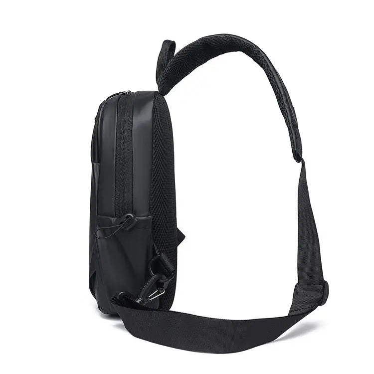 Large Capacity Fashion Waterproof Men's Crossbody Bag Travel Casual Ladies Single Shoulder Slant Bag Korean Style Chest Bag