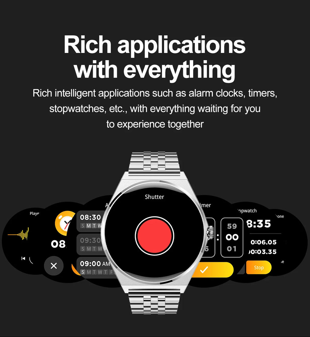 DAORKOW New Ultra thin Wireless Call SmartWatch Women Watches Men Sports Fitness Tracker Heart Rate Smartwatches For Android IOS