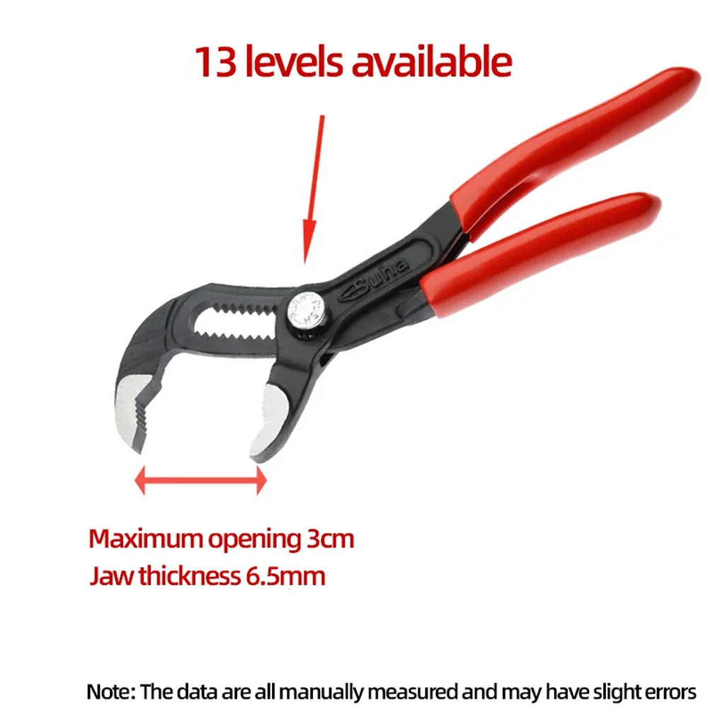 Pintudy Portable 5inch Mini Adjustable Stenciled Crescent Wrench Small Pipe Pliers Multi Functional Shifting Spanner Pump Clamp