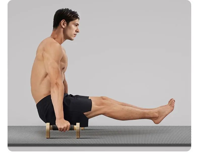 Push-up Stand Wood Pushup Bars Exercise Non-Slip Parallettes Handle Stands Calisthenics Fitness Equipment Home Strength Training
