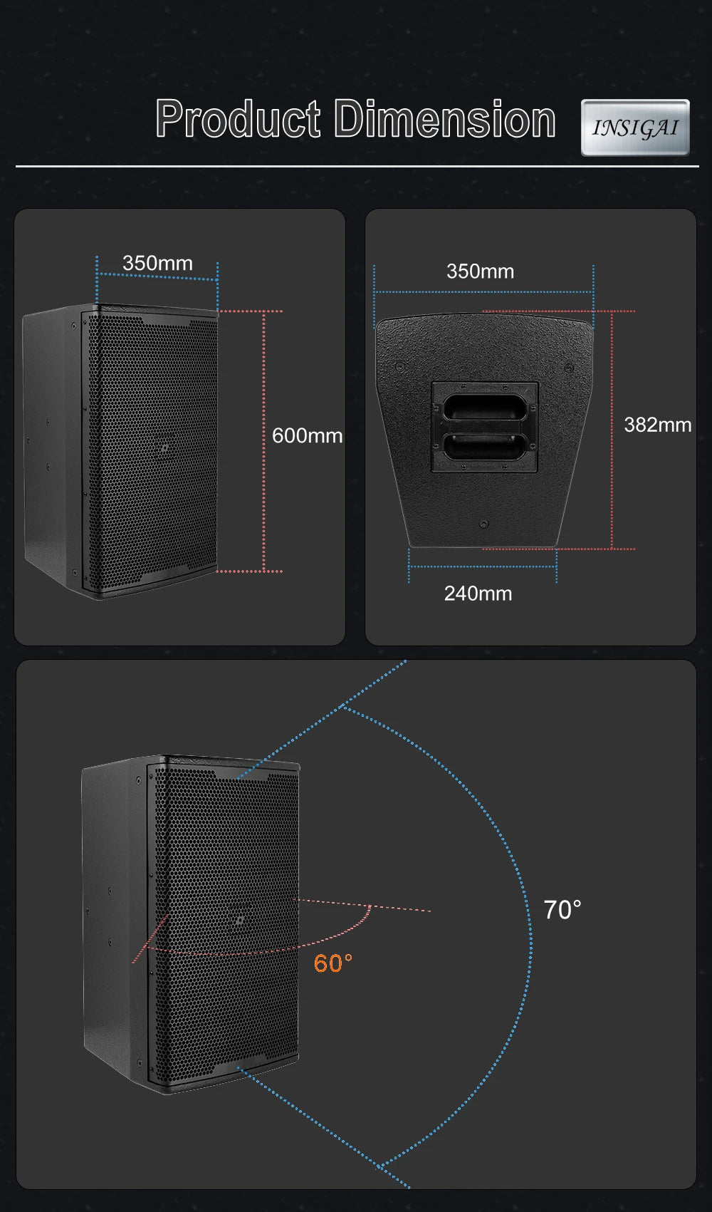 K612 dymium 12 Inch Powered Speaker Midbass Midrange Subwoofer Woofer Passive Speakers Professional 12 Inch Mid Bass Speaker