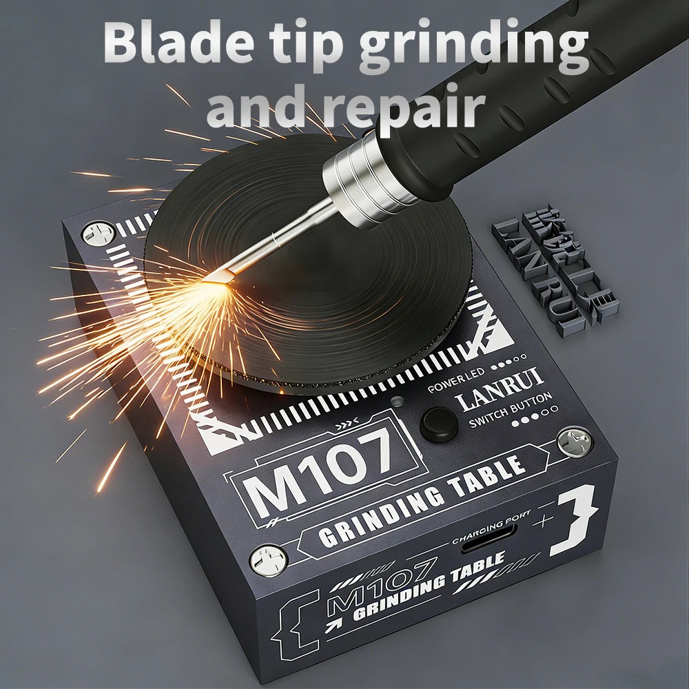 Lanrui M107 Grinding Machine for Mobile Phone Repair Tweezers Cutting Heads Blade Repair Tool Grinder Tool Grinding Machine