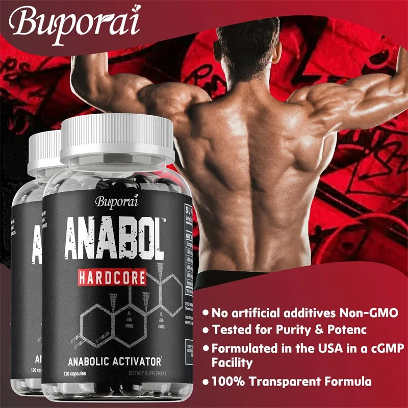 Anabol Supplement - Helps with Muscle Growth and Recovery, Improves Athletic Performance, Increases Strength, Relieve Fatigue