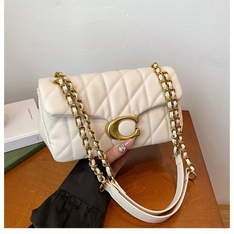 Advanced Chain Diamond Grid Bag, High-quality Women's Small Bag, Small Fragrant Style Crossbody Bag, New Bag, Shoulder Bag