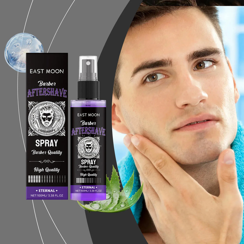 East Moon Sandalwood Aftershave Nourish Oil Spray Deep Moisturizing Hydrate Groomed Repair Dry Soothing Damaged Beard Care Serum