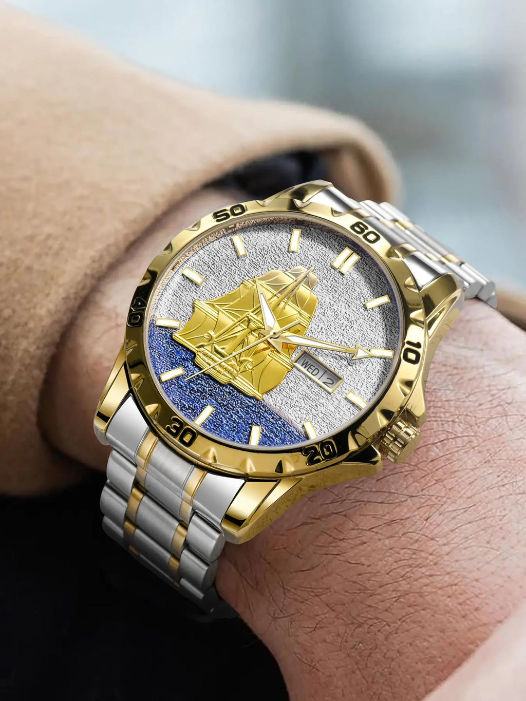 Glenaw Sailing Series Top Brand Luxury Men's Watch Fashion Business Fully Automatic Mechanical Waterproof Watch